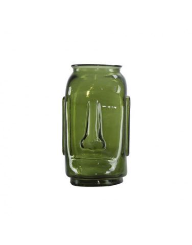 JARRON MOAI VERDE 20*35CM 188-6045.12