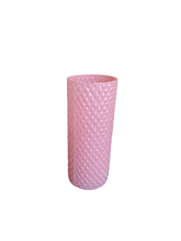 FLORERO CILINDRO DIAMOND DIAM.10 H25CMS 9018-ROSA