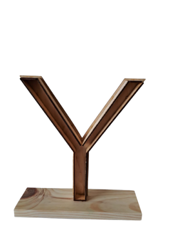 BASE DE LETRAS DE MADERA  *Y  ALTURA 27 CMS