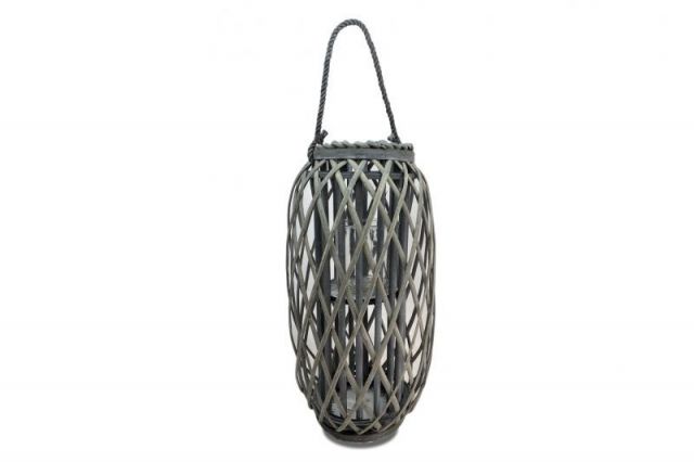 FAROL MIMBRE *GRIS 18X18X100CM *0980587