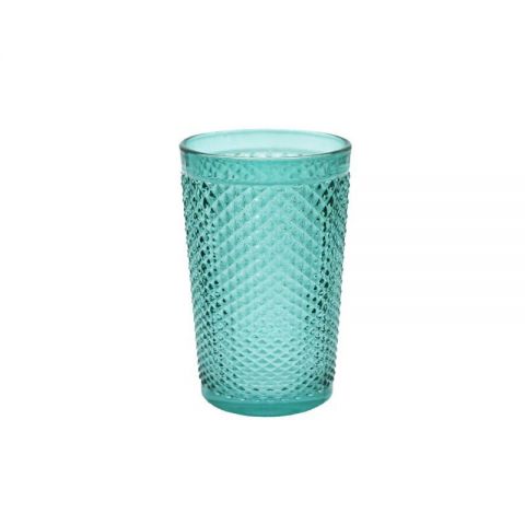 VASO CRISTAL *TURQUESA 340ML *0883147