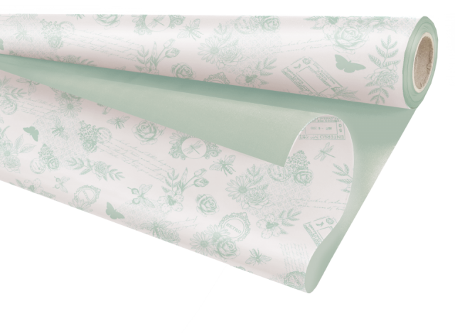 BOBINA DUO RETRO  VERDE 70CM X 40M *350453