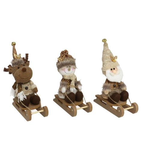 SANTA CLAUS TRINEO 29X25X11CM 3STD  *005997