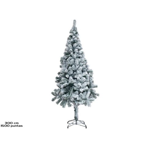 ÁRBOL DE NAVIDAD NEVADO 300CM 1500 PUNTAS 159744