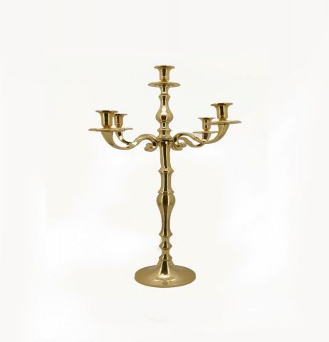 CANDELABROS METAL*ORO ALTURA 40 CMS  AR0425.G