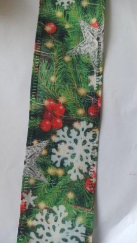 CINTA FIBRA ARBOL NAVIDAD 70MM X 20M *9630