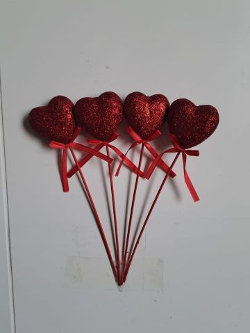 PICK CORAZÓN X4 6,5X2X25,5CM 029368