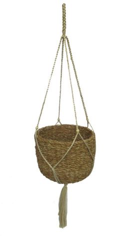  CESTAS COLGANTE MACRAME RATAN BD-15