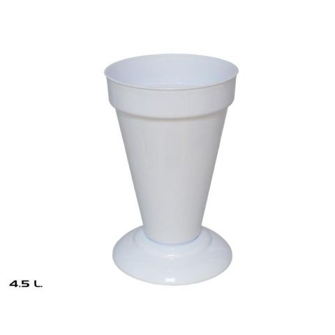 FLORERO CONICAL PLASTICO 4,5L *BLANCO 192277