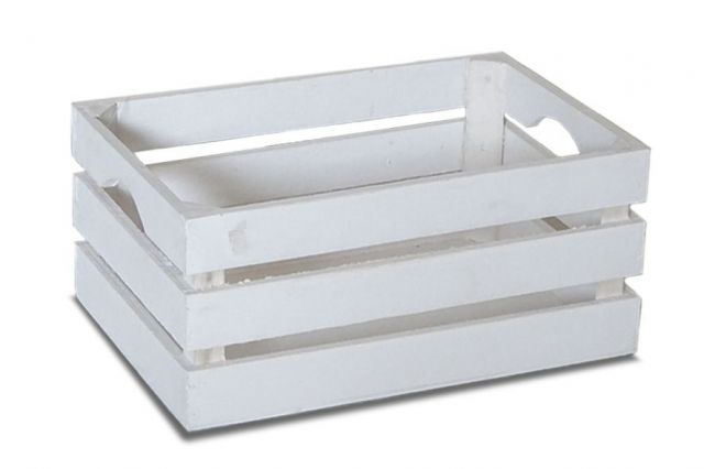 CAJA MADERA *BLANCA *28X18X12 *0641329